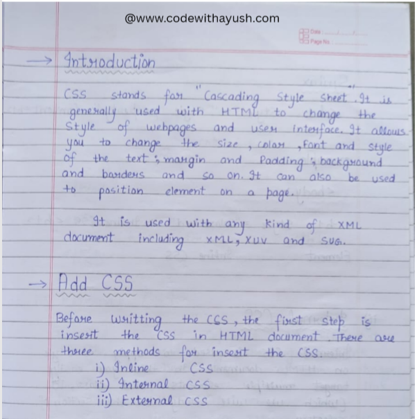 Css Notes